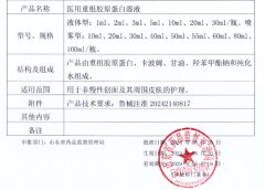 “医用重组胶原蛋白溶液”斩获医疗器械注册证
